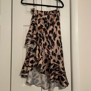 Animal print skirt